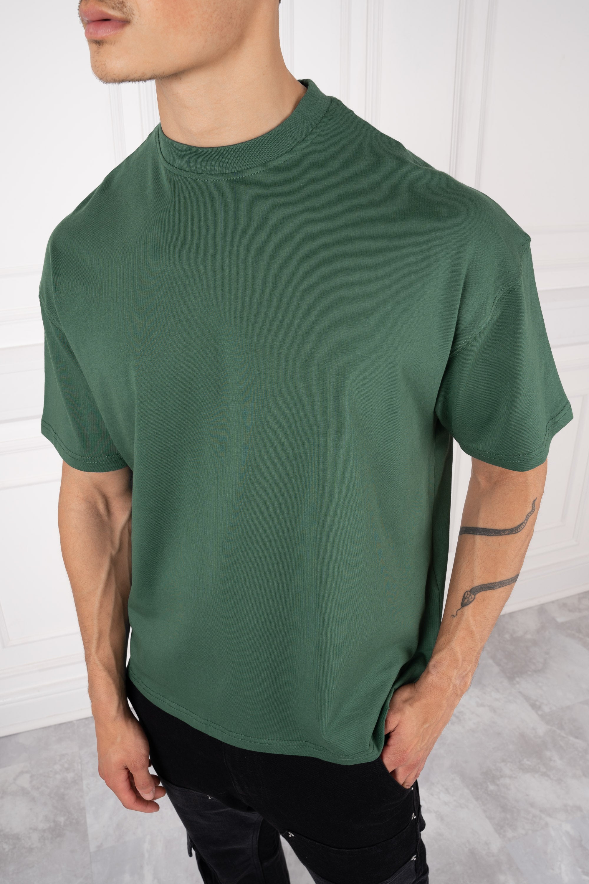 Day To Day Oversized T-Shirt - Forest Green