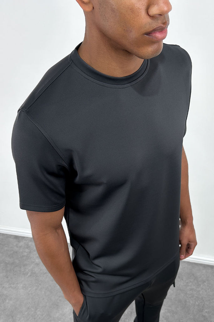 Day To Day Scuba Slim Fit T-Shirt - Charcoal