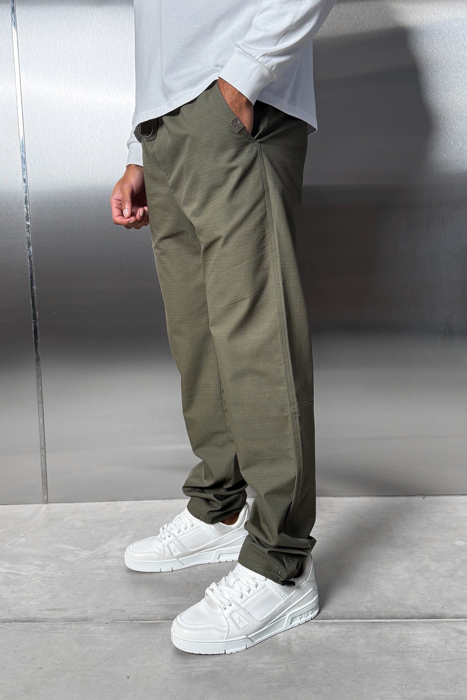 Essential Ripstop Straight Leg Cargo Pant - Khaki