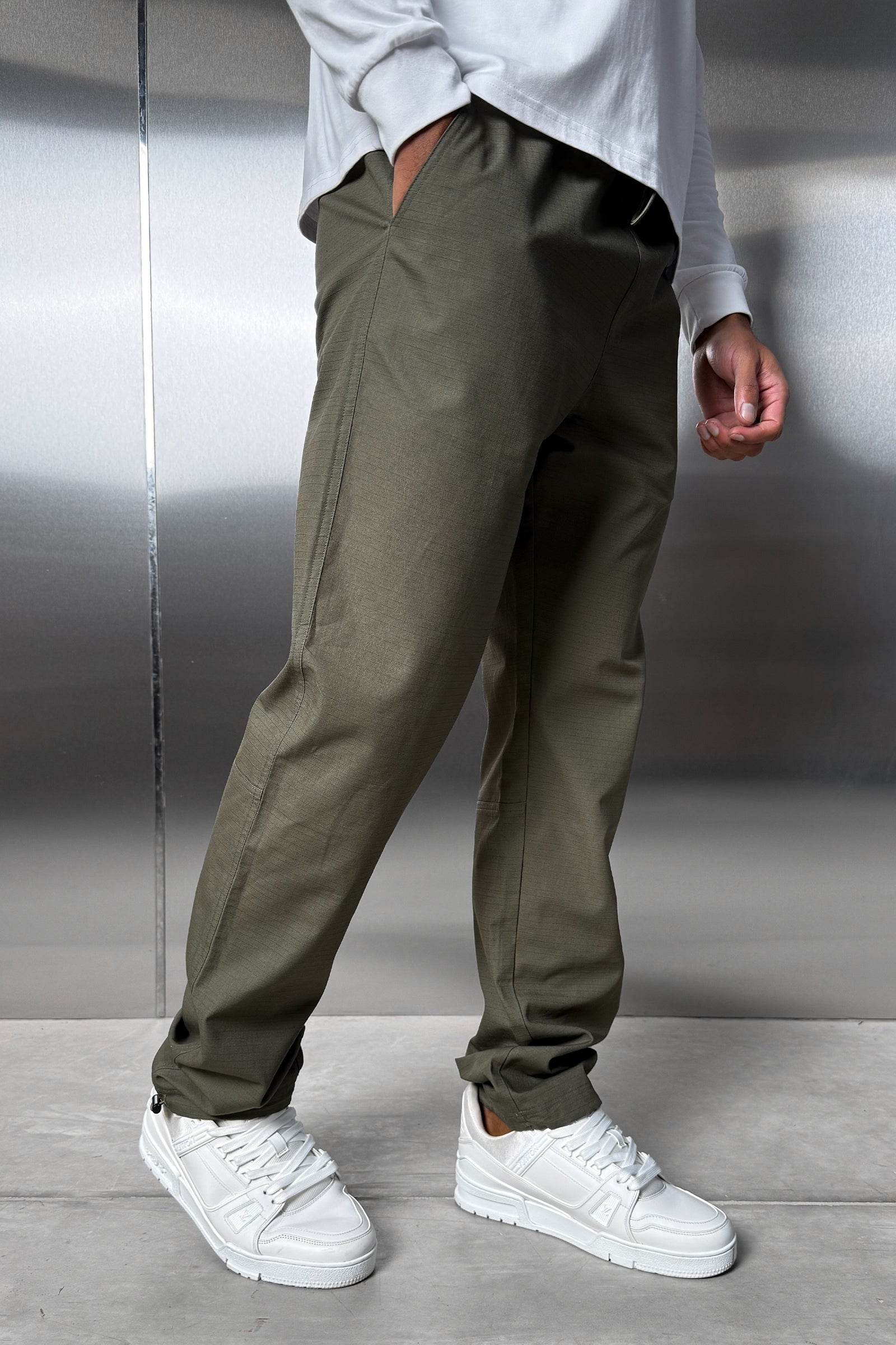 Essential Ripstop Straight Leg Cargo Pant - Khaki