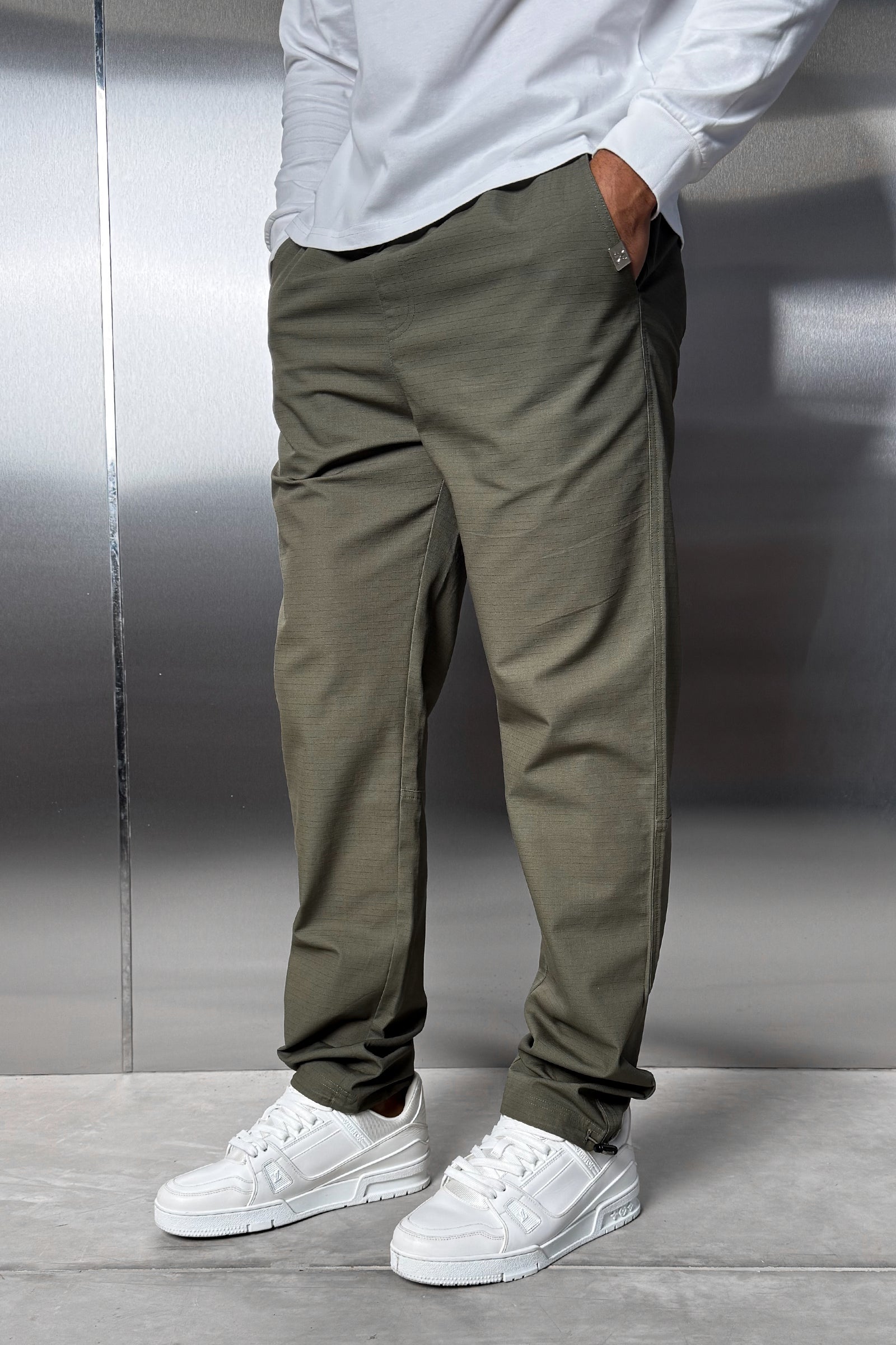 Essential Ripstop Straight Leg Cargo Pant - Khaki