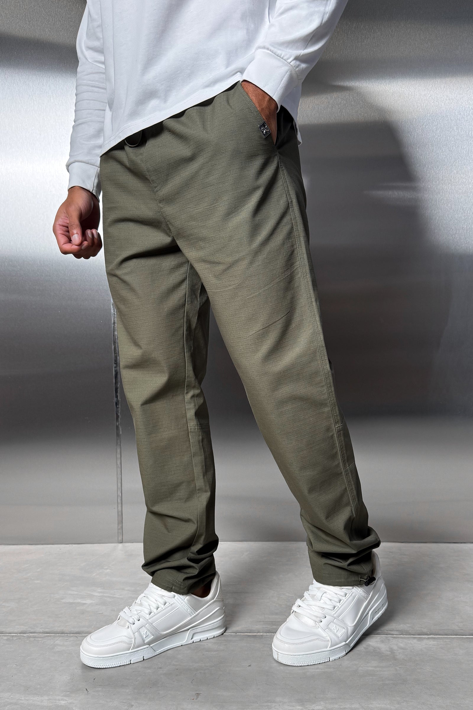 Essential Ripstop Straight Leg Cargo Pant - Khaki