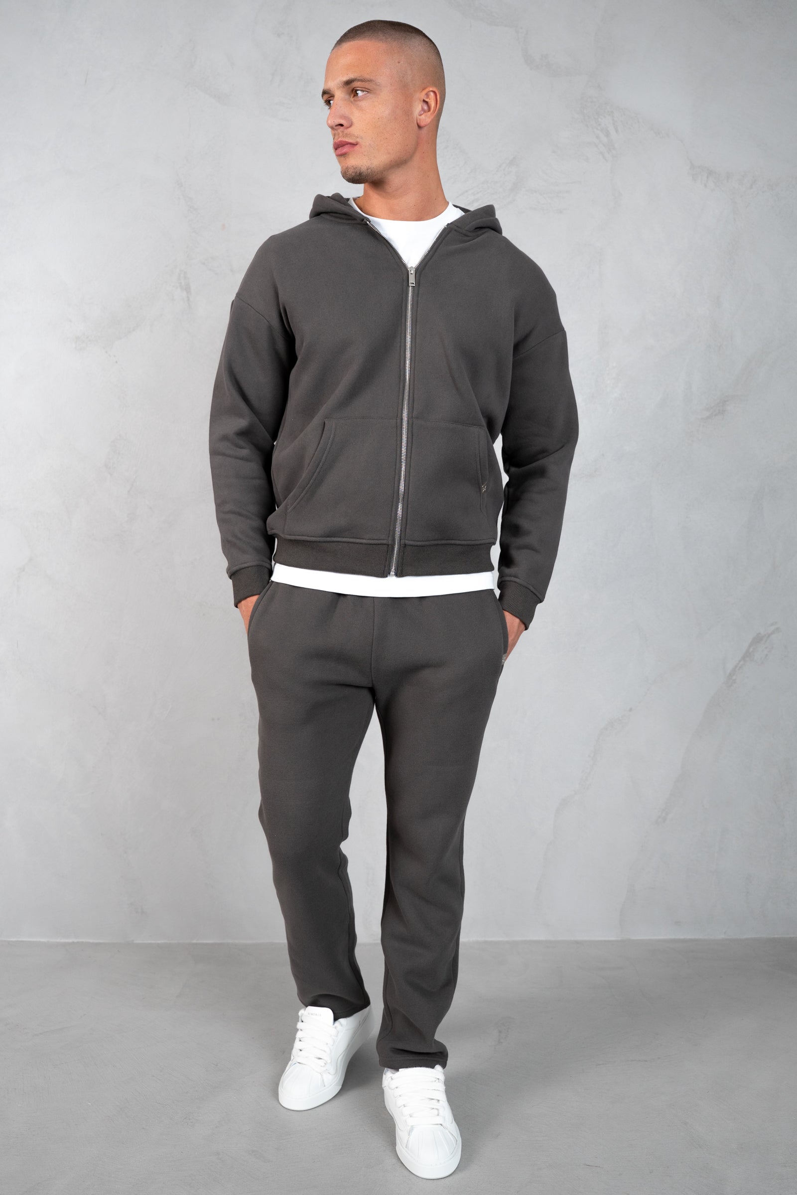 Essential Straight Leg Jogger - Charcoal