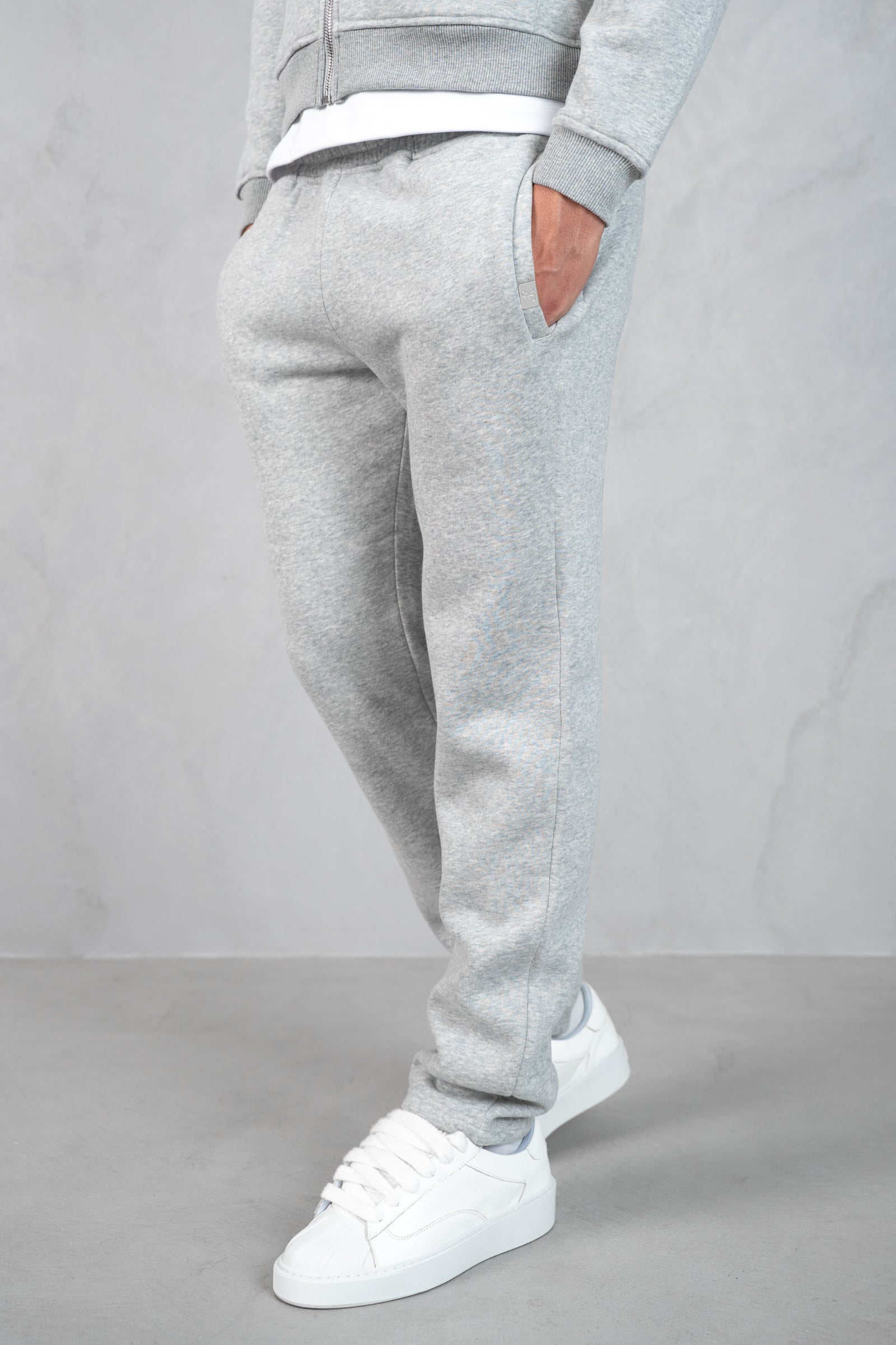 Essential Straight Leg Jogger - Grey Marl