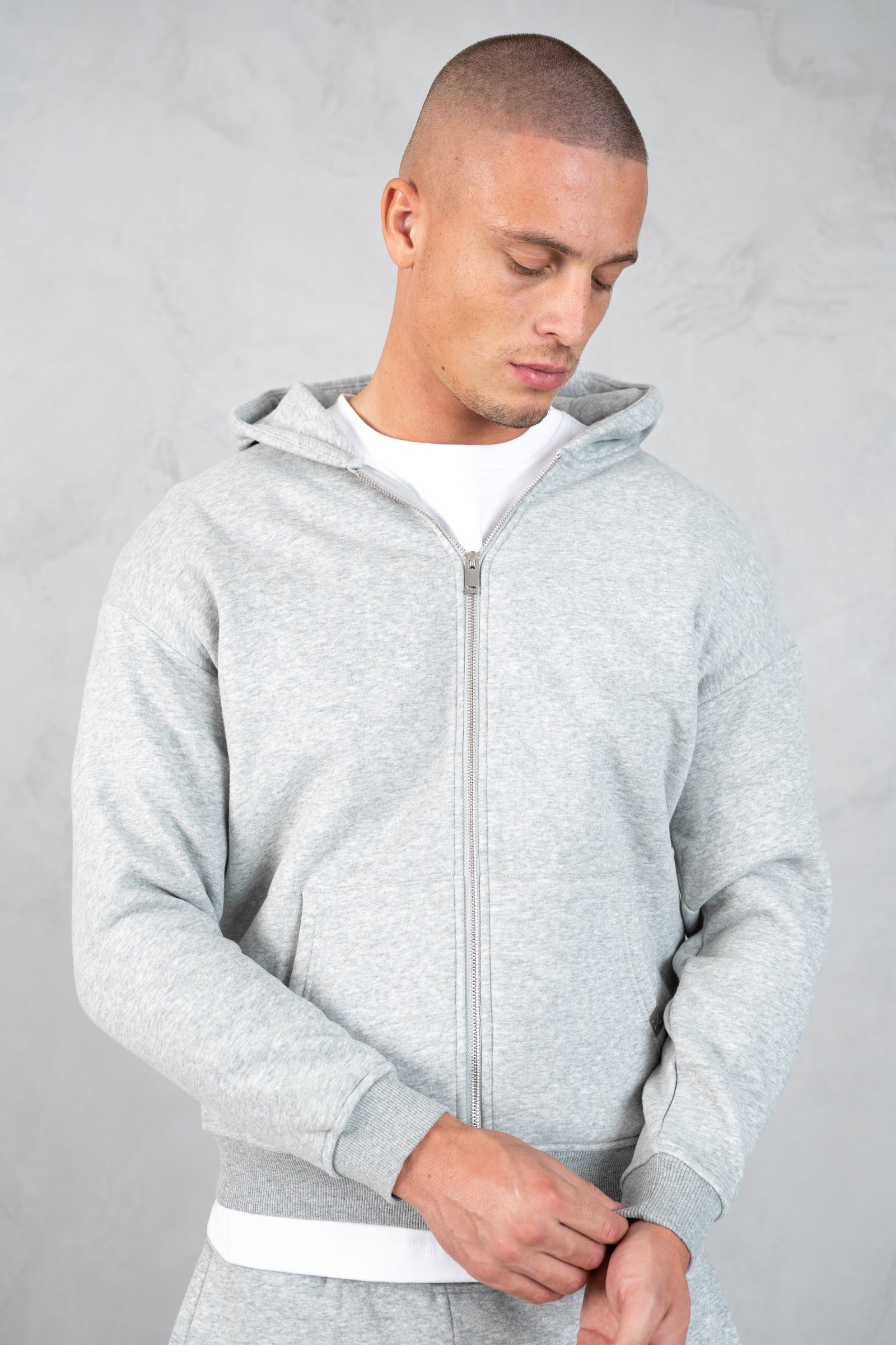 Essential Straight Leg Jogger - Grey Marl