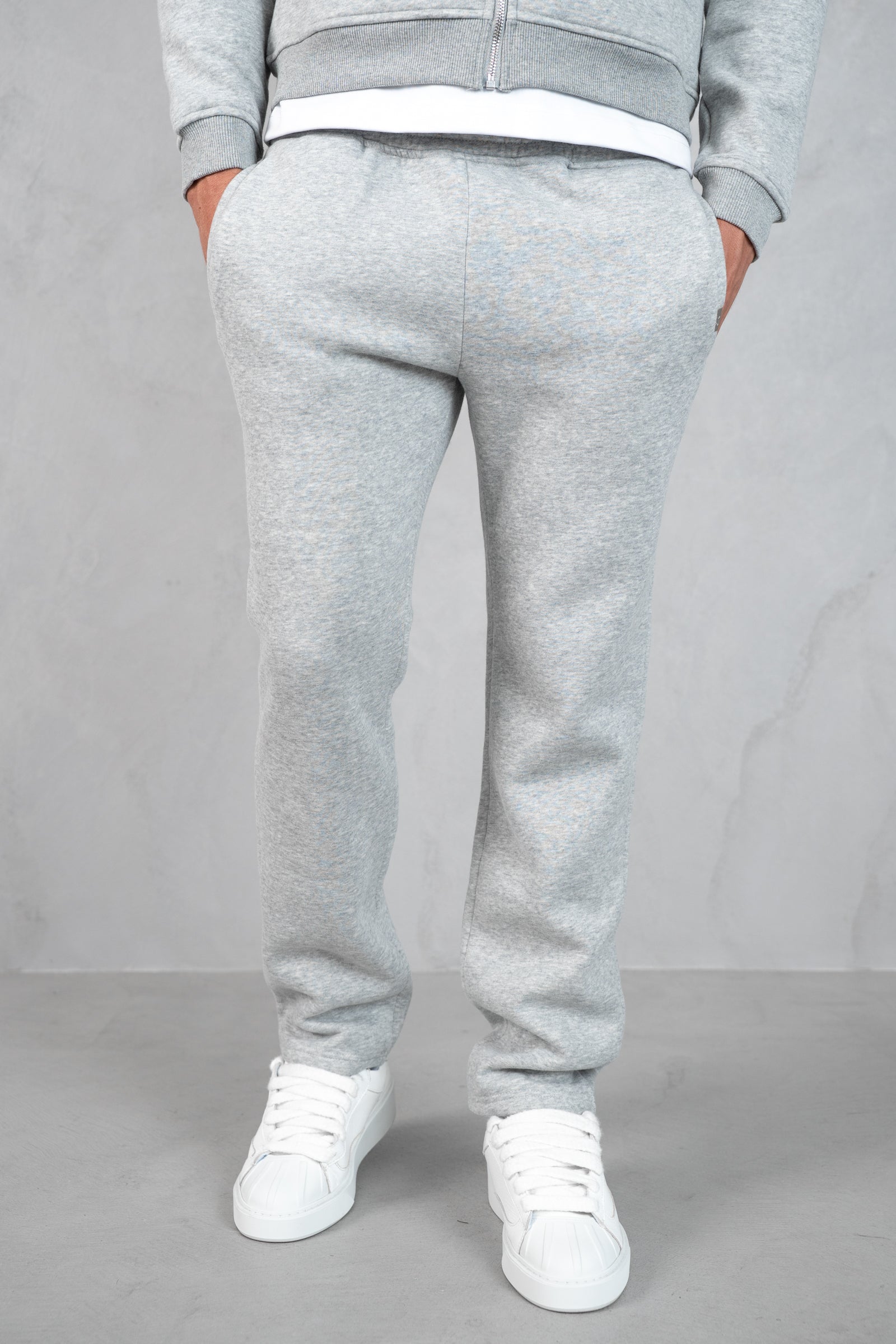 Essential Straight Leg Jogger - Grey Marl