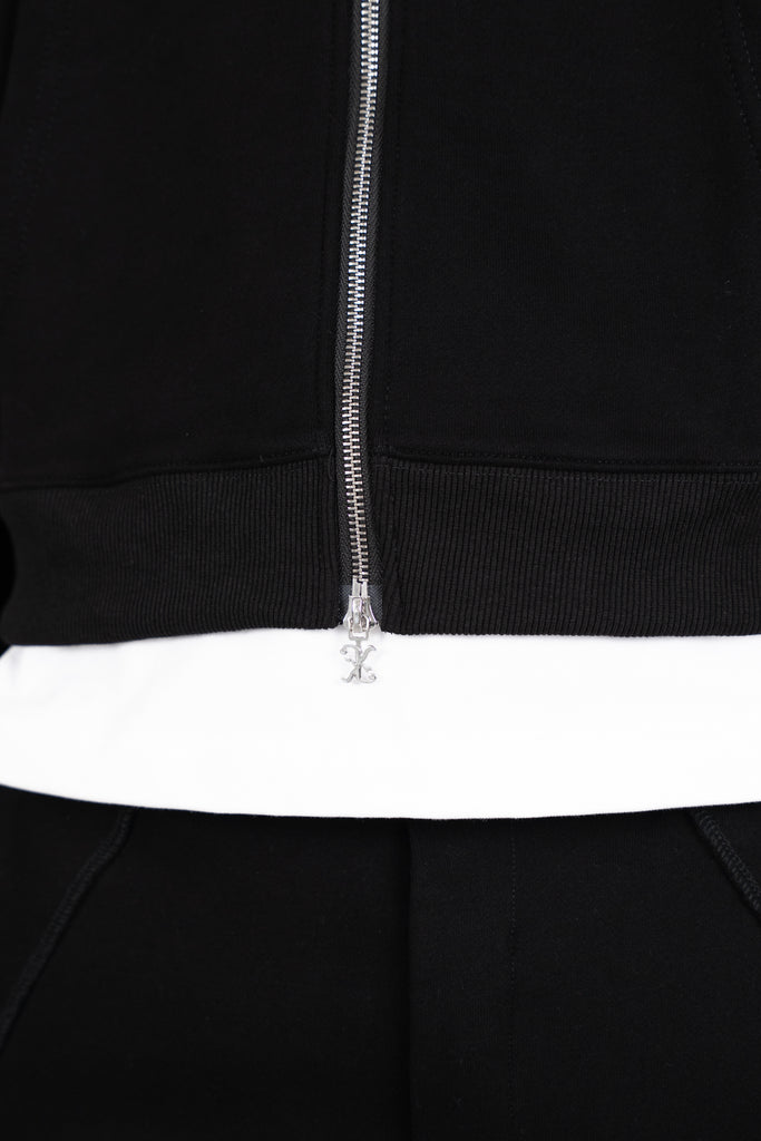 Flow Seam Boxy Hoodie - Black