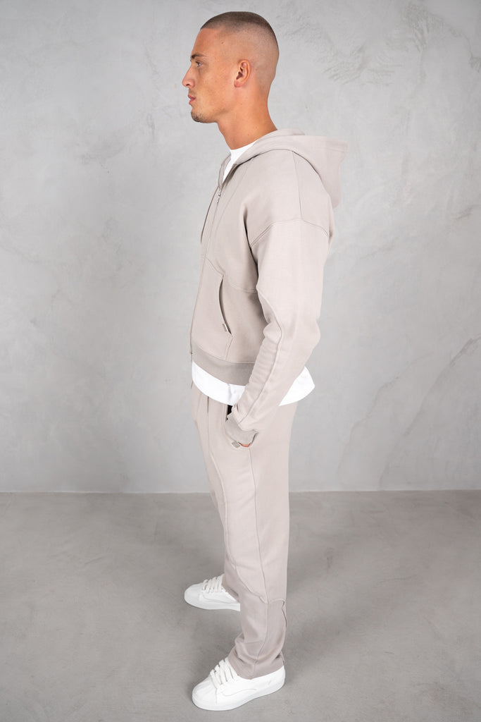 Flow Seam Boxy Hoodie - Grey