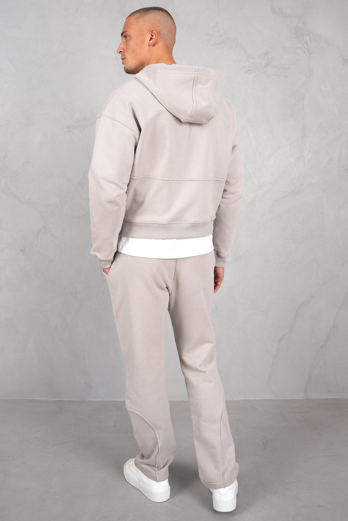 Flow Seam Boxy Hoodie - Grey