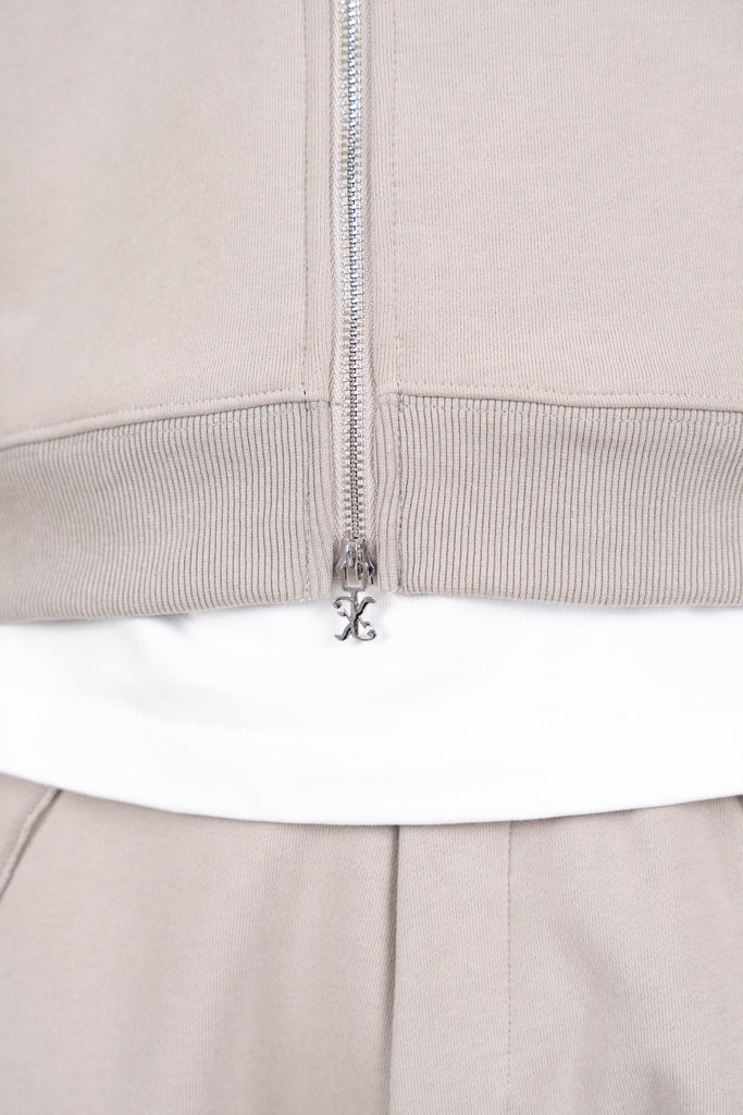Flow Seam Boxy Hoodie - Grey