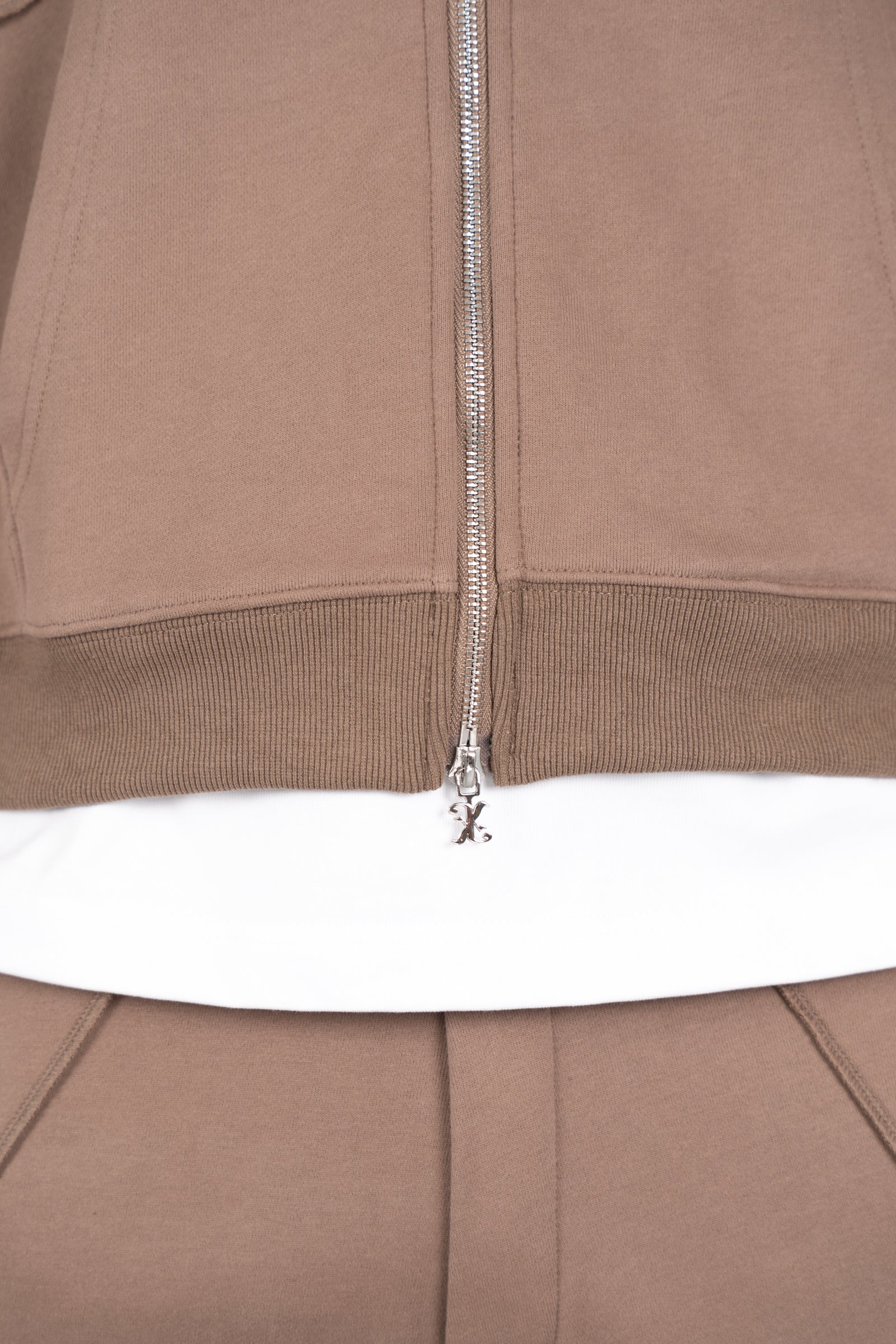 Flow Seam Boxy Hoodie - Taupe