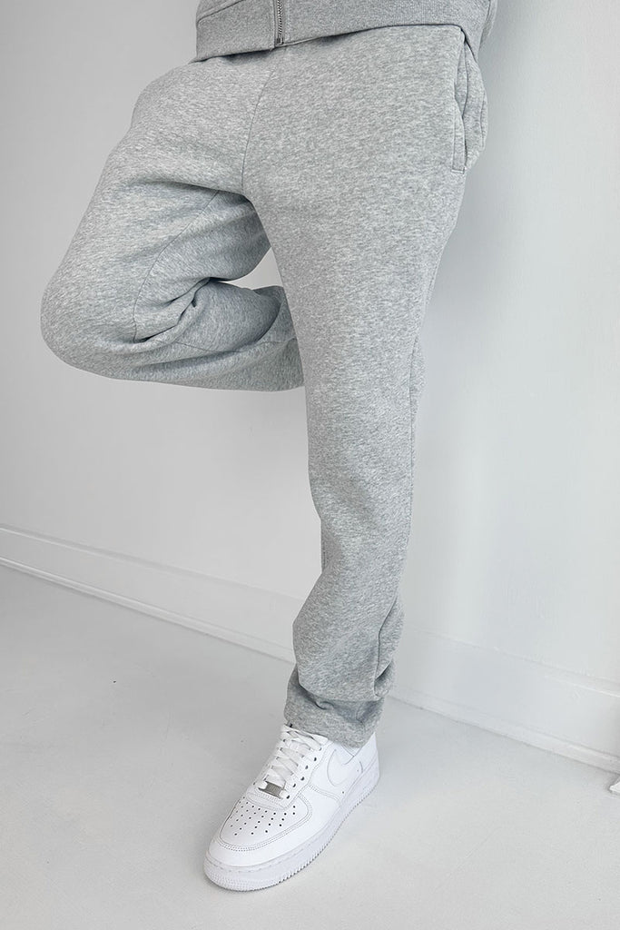 Essential Straight Leg Jogger - Grey Marl