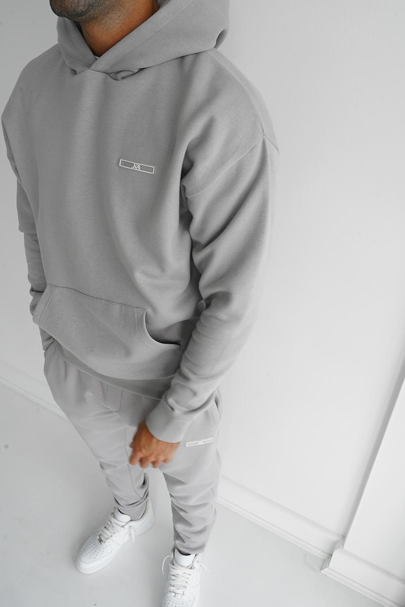 Signature Print Day To Day Slim Fit Tracksuit - Grey