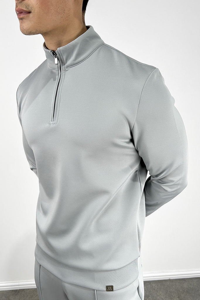 Scuba Quarter Zip Jumper - Grey