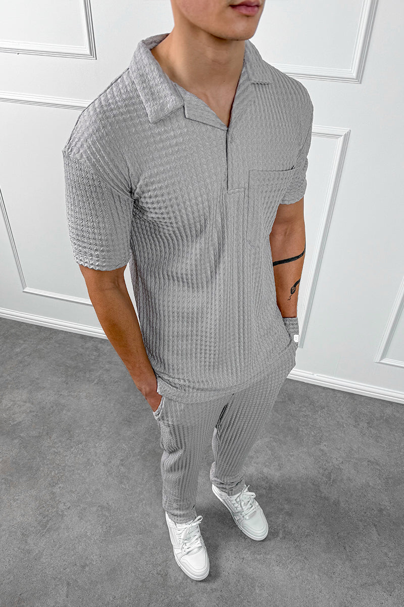 Structured Trousers - Grey