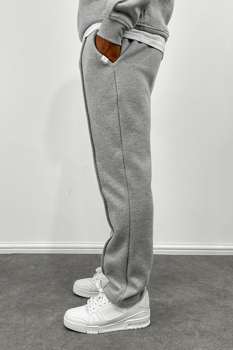 Relaxed Pintuck Joggers - Grey Marl