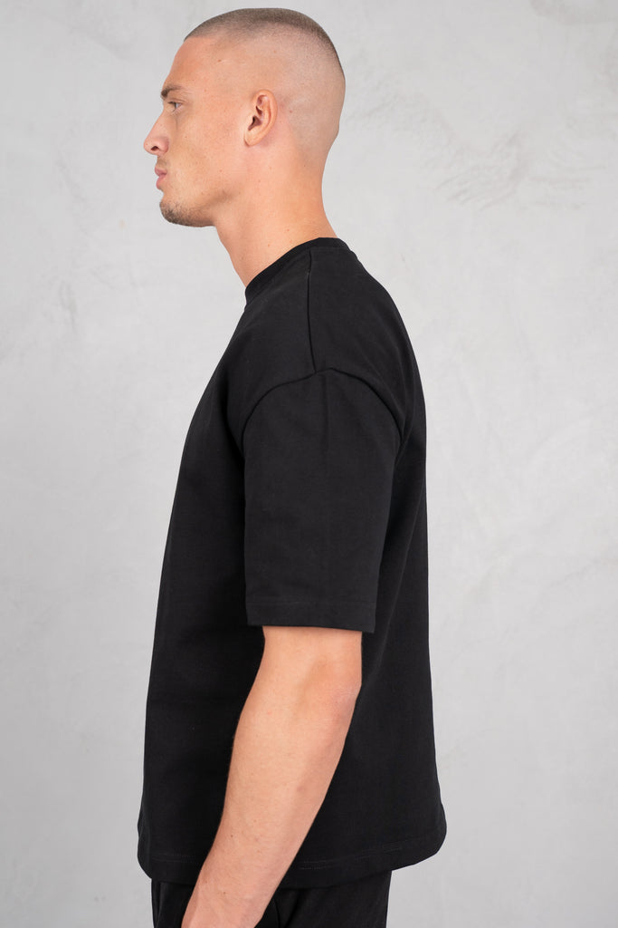 Heavyweight Essential Boxy Short Sleeve T-Shirt - Black