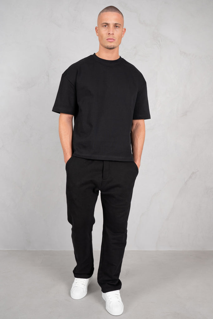 Heavyweight Essential Boxy Short Sleeve T-Shirt - Black