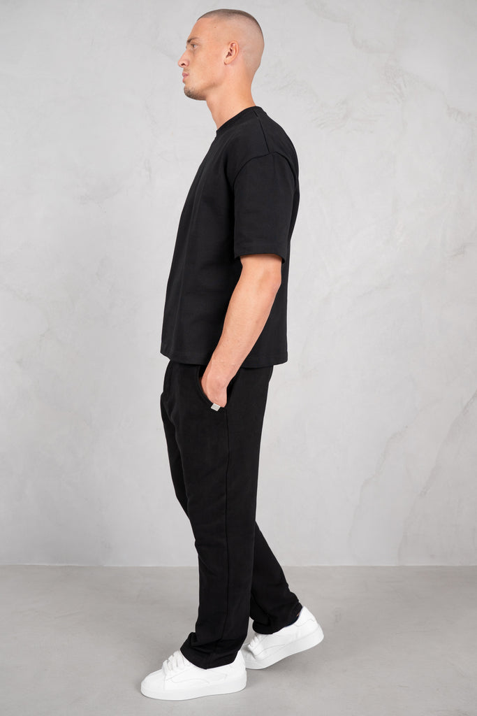 Heavyweight Essential Boxy Short Sleeve T-Shirt - Black