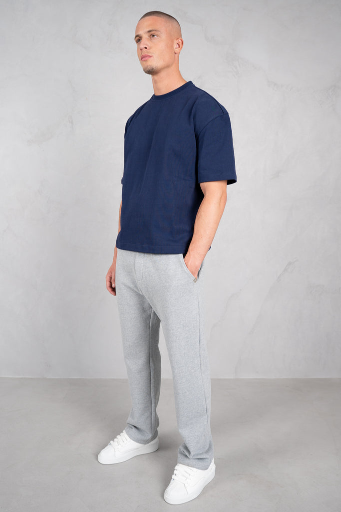 Heavyweight Essential Boxy Short Sleeve T-Shirt - Navy