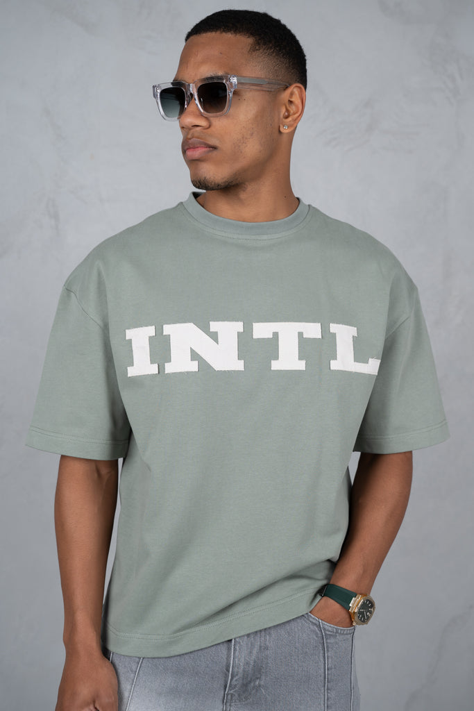 INTL Boxy T-Shirt - Khaki