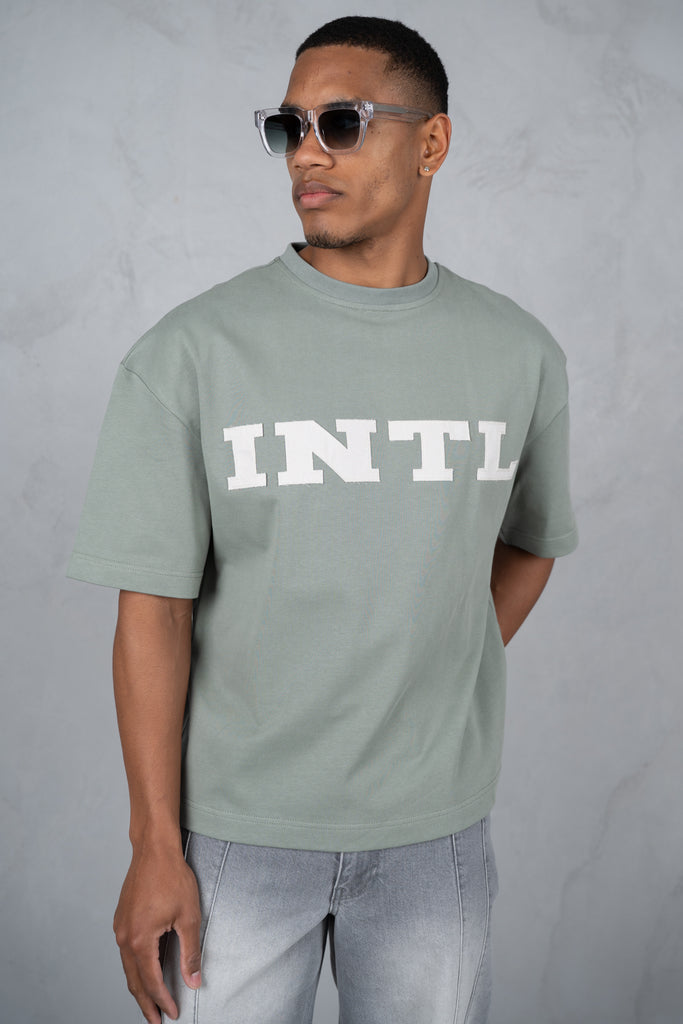 INTL Boxy T-Shirt - Khaki