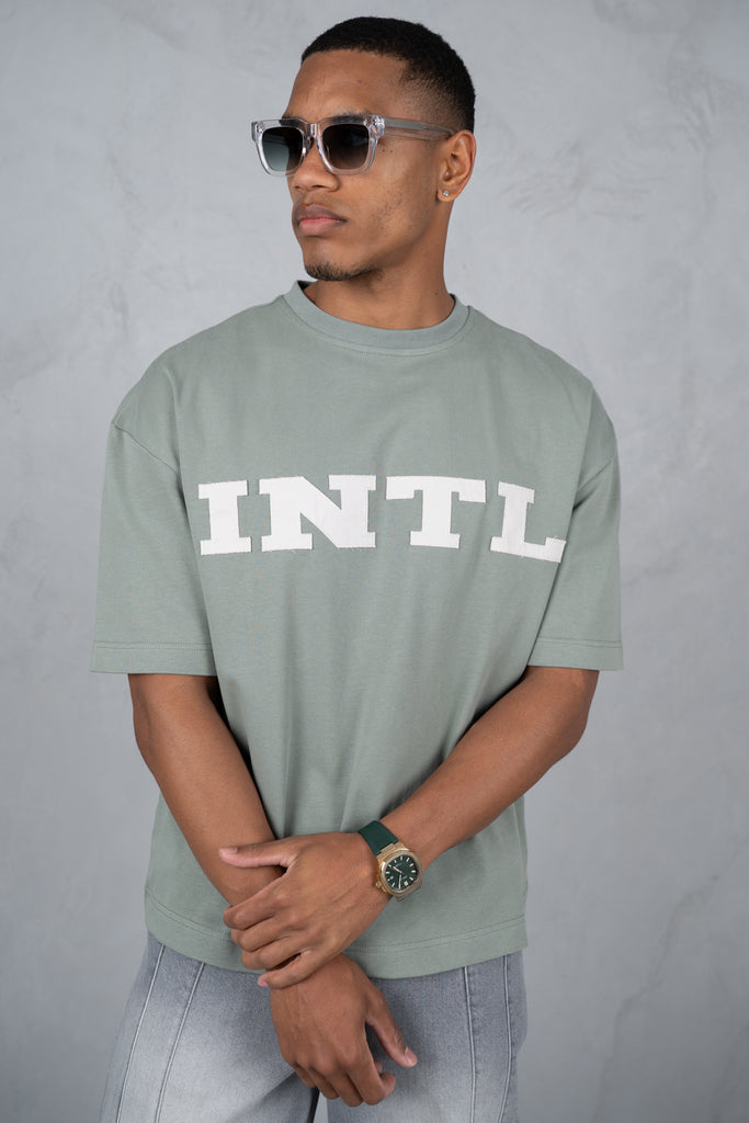 INTL Boxy T-Shirt - Khaki