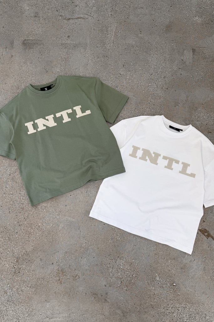 INTL Boxy T-Shirt - Khaki