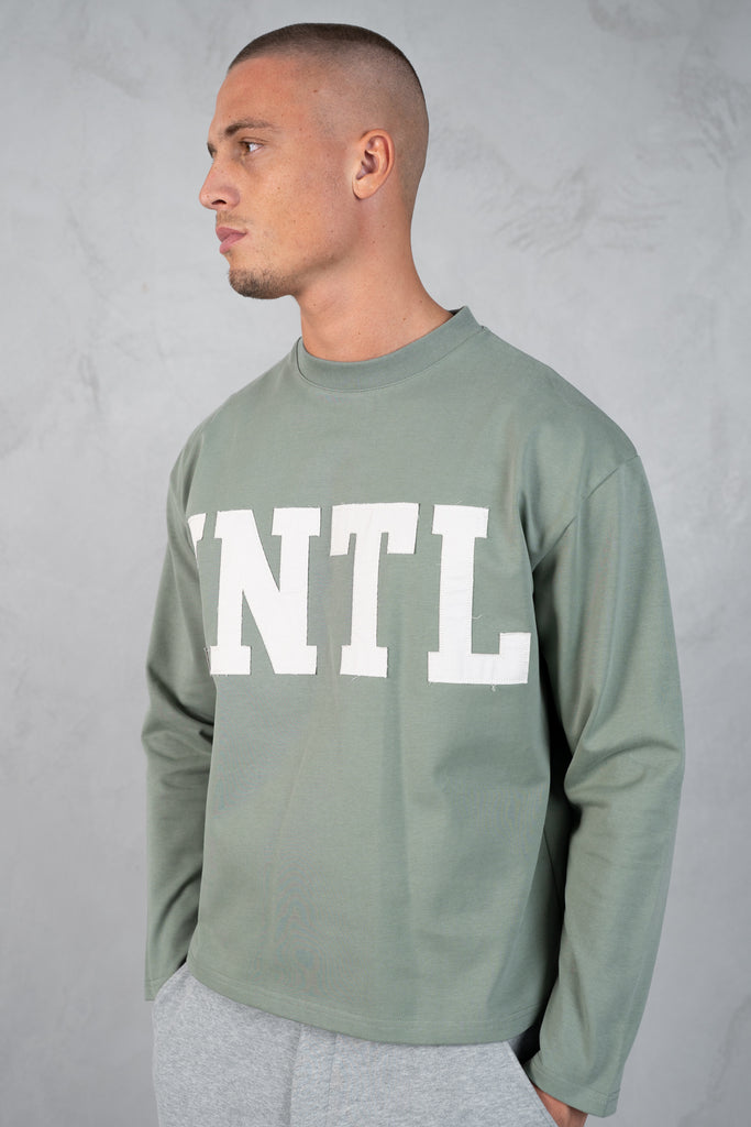 INTL Boxy Long Sleeve T-Shirt - Khaki