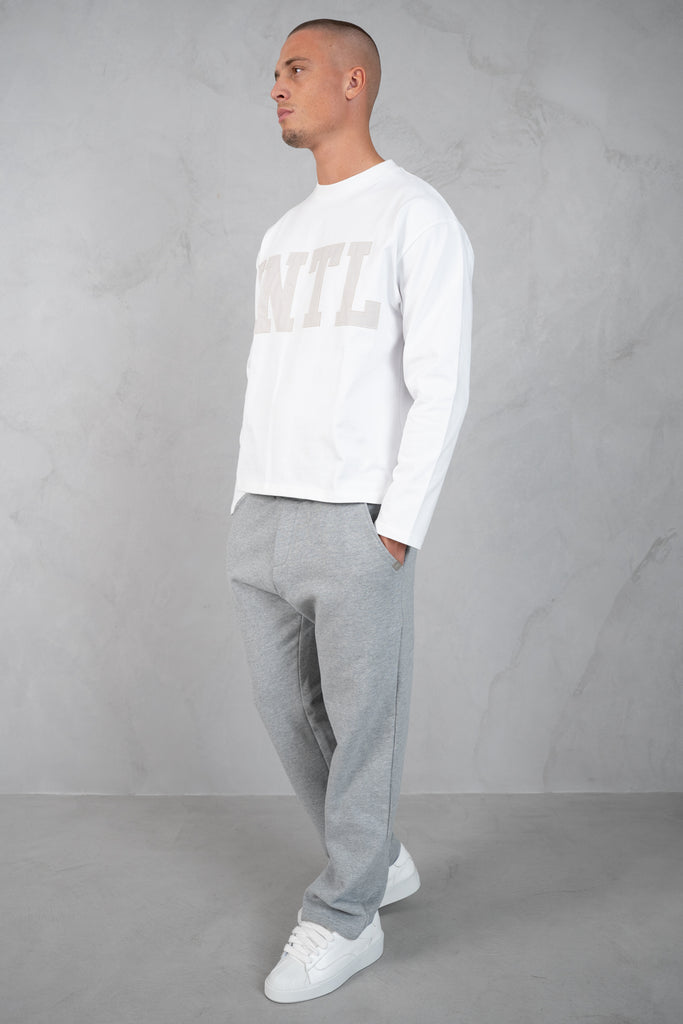 INTL Boxy Long Sleeve T-Shirt - White