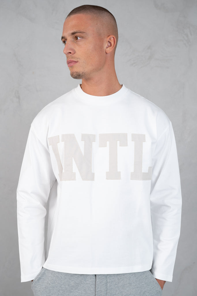 INTL Boxy Long Sleeve T-Shirt - White