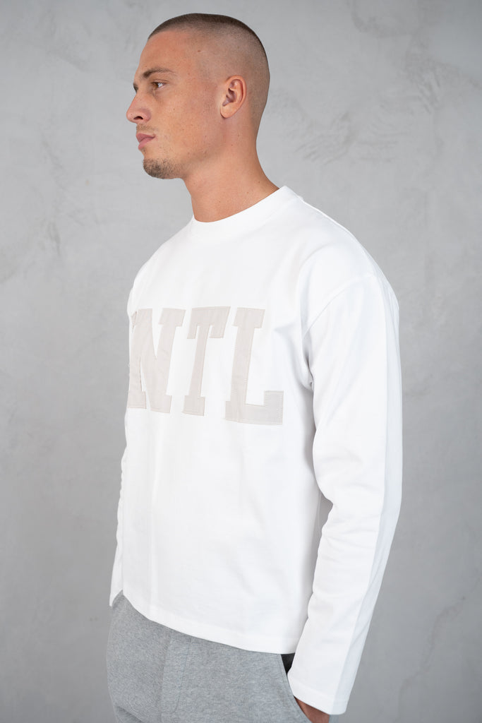 INTL Boxy Long Sleeve T-Shirt - White