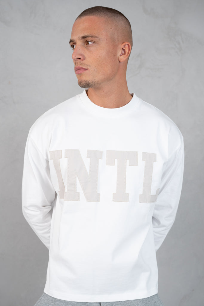 INTL Boxy Long Sleeve T-Shirt - White