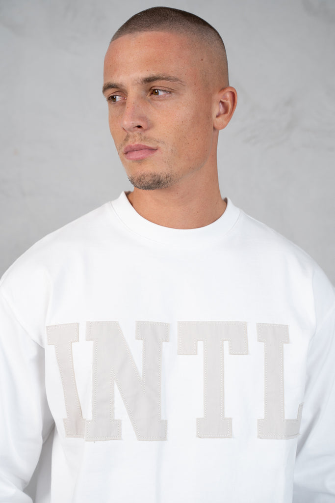INTL Boxy Long Sleeve T-Shirt - White
