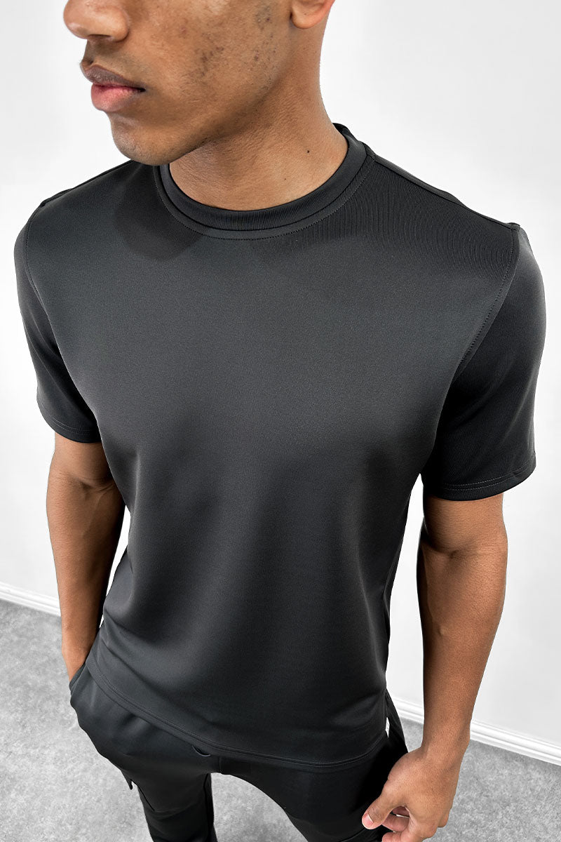 Day To Day Scuba Slim Fit T-Shirt - Charcoal