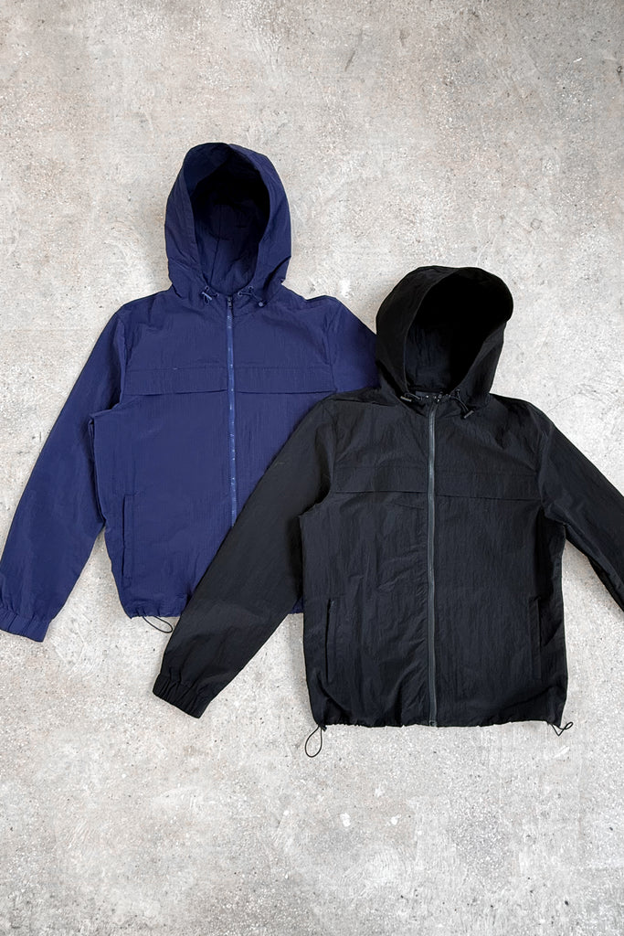 Ripstop Windbreaker Jacket - Navy