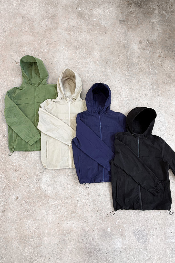 Ripstop Windbreaker Jacket - Champagne