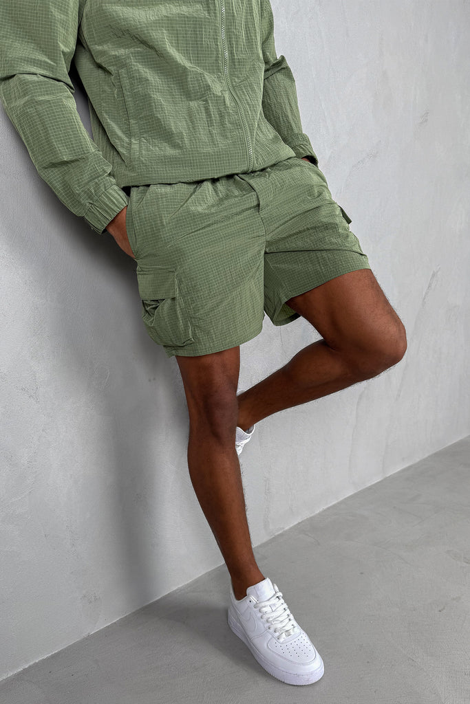 Ripstop Windbreaker Jacket - Olive