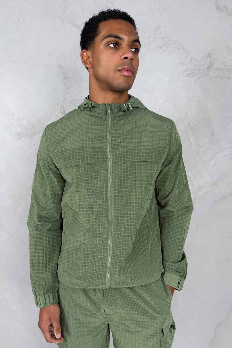 Ripstop Windbreaker Jacket - Olive – JK Attire