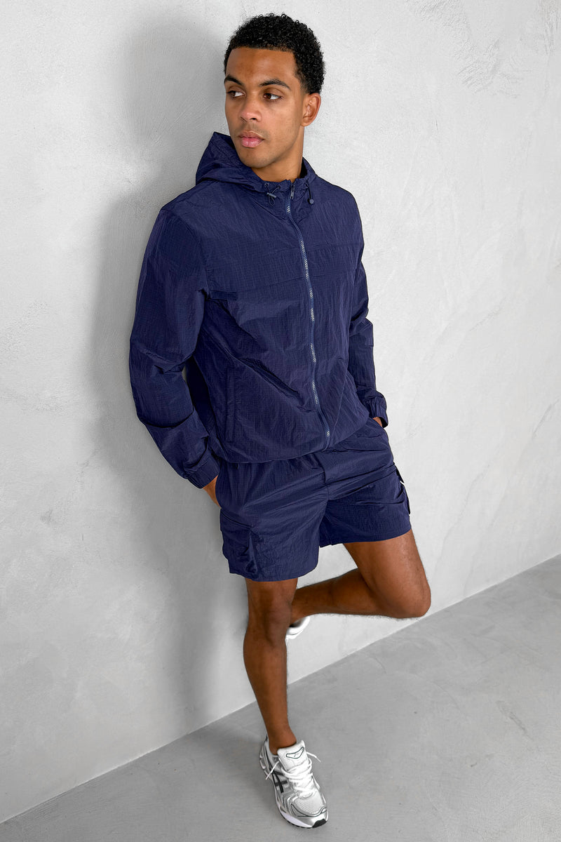Ripstop Windbreaker Jacket - Navy – JK Attire