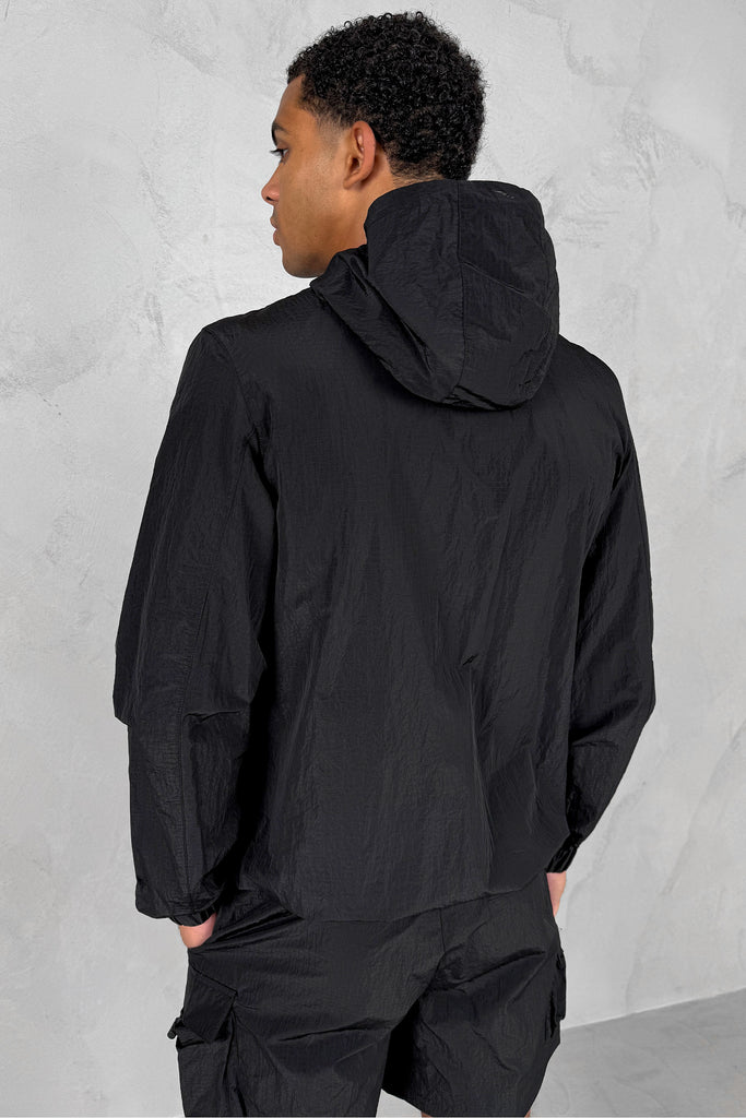 Ripstop Windbreaker Jacket - Black