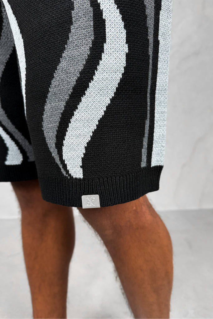 Flow Knitted Shorts - Black