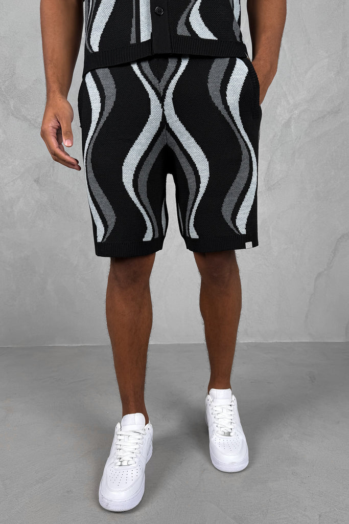 Flow Knitted Shorts - Black