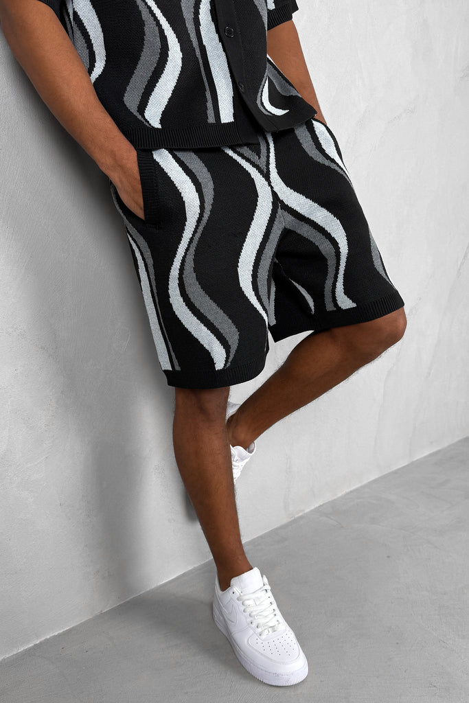 Flow Knitted Shorts - Black