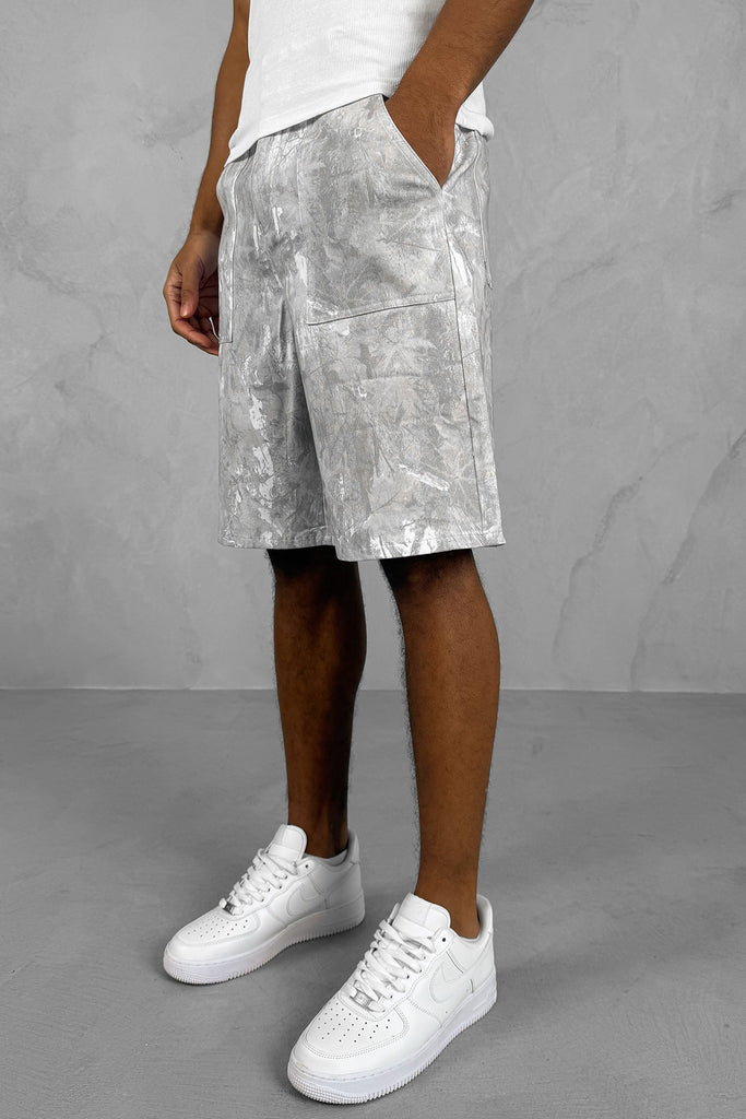 Real Tree Denim Shorts - Grey