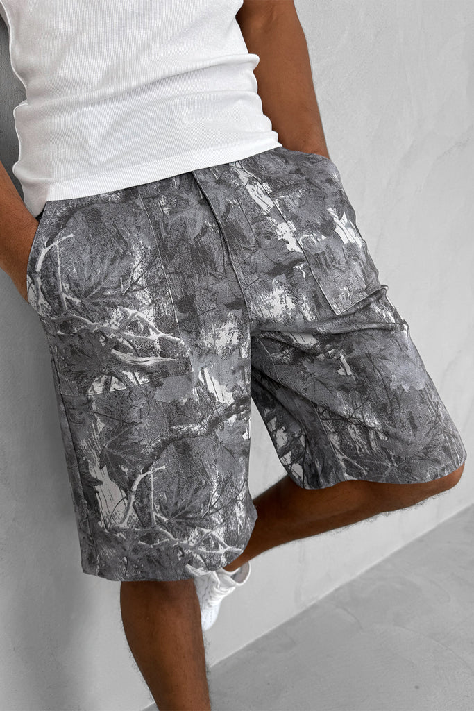 Real Tree Denim Shorts - Charcoal