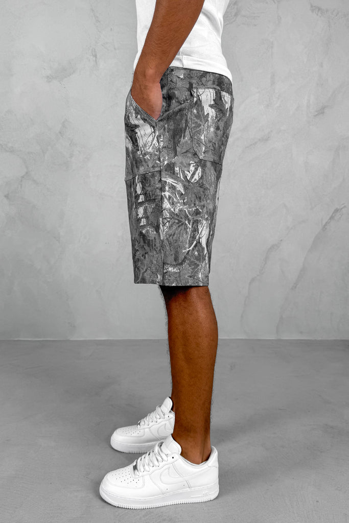 Real Tree Denim Shorts - Charcoal