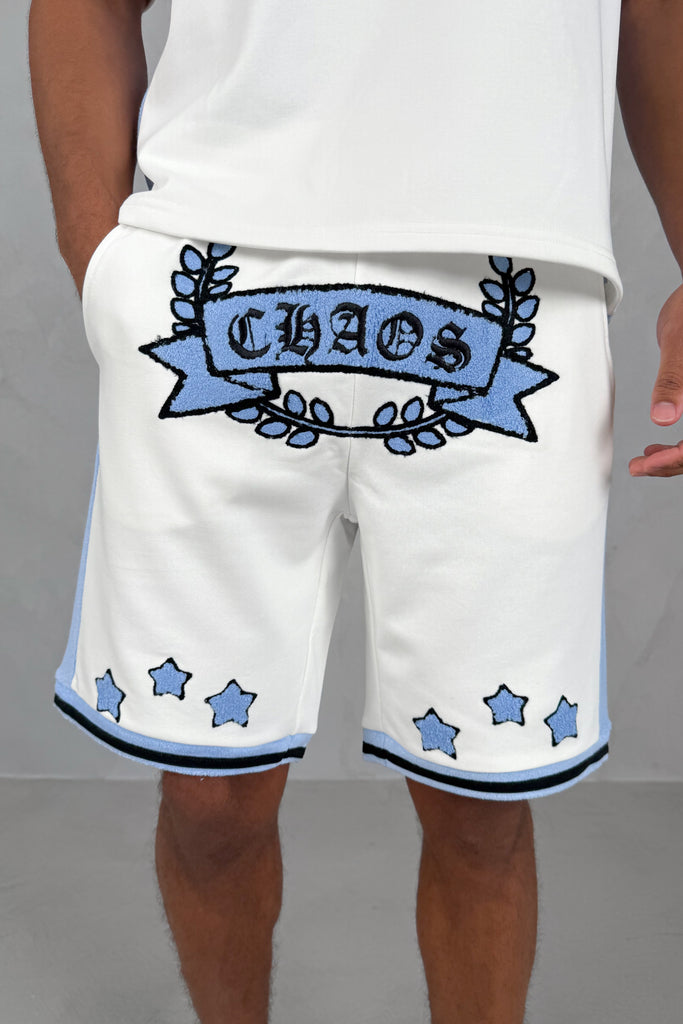 Chaos Crest Short - White/Pale Blue
