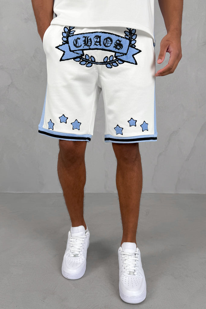 Chaos Crest Short - White/Pale Blue