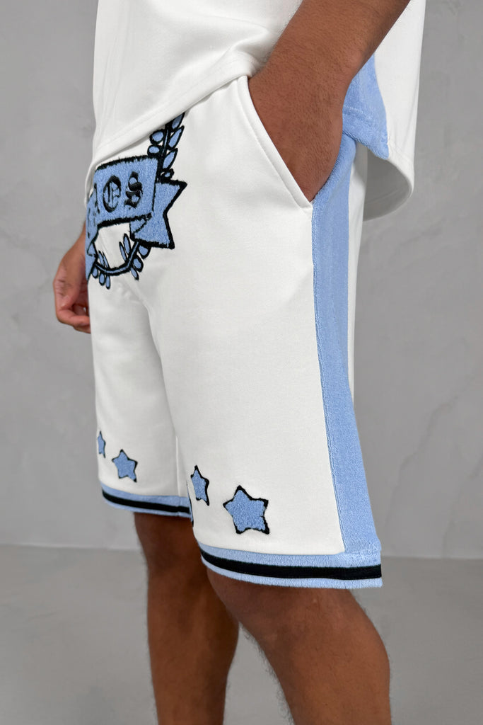 Chaos Crest Short - White/Pale Blue
